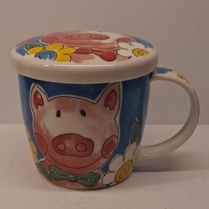 Gallery by Inhesion Pig Coffee Mug with lid